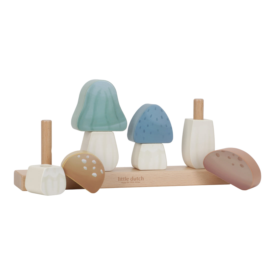Little Dutch Stacking Puzzle Mushrooms - Forest Friends