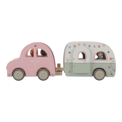 Little Dutch Toy Car with Caravan