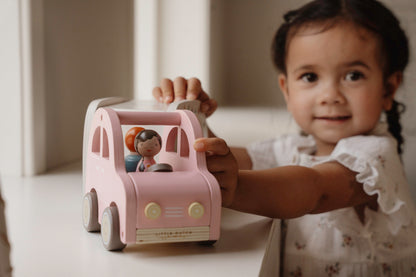 Little Dutch Toy Car with Caravan