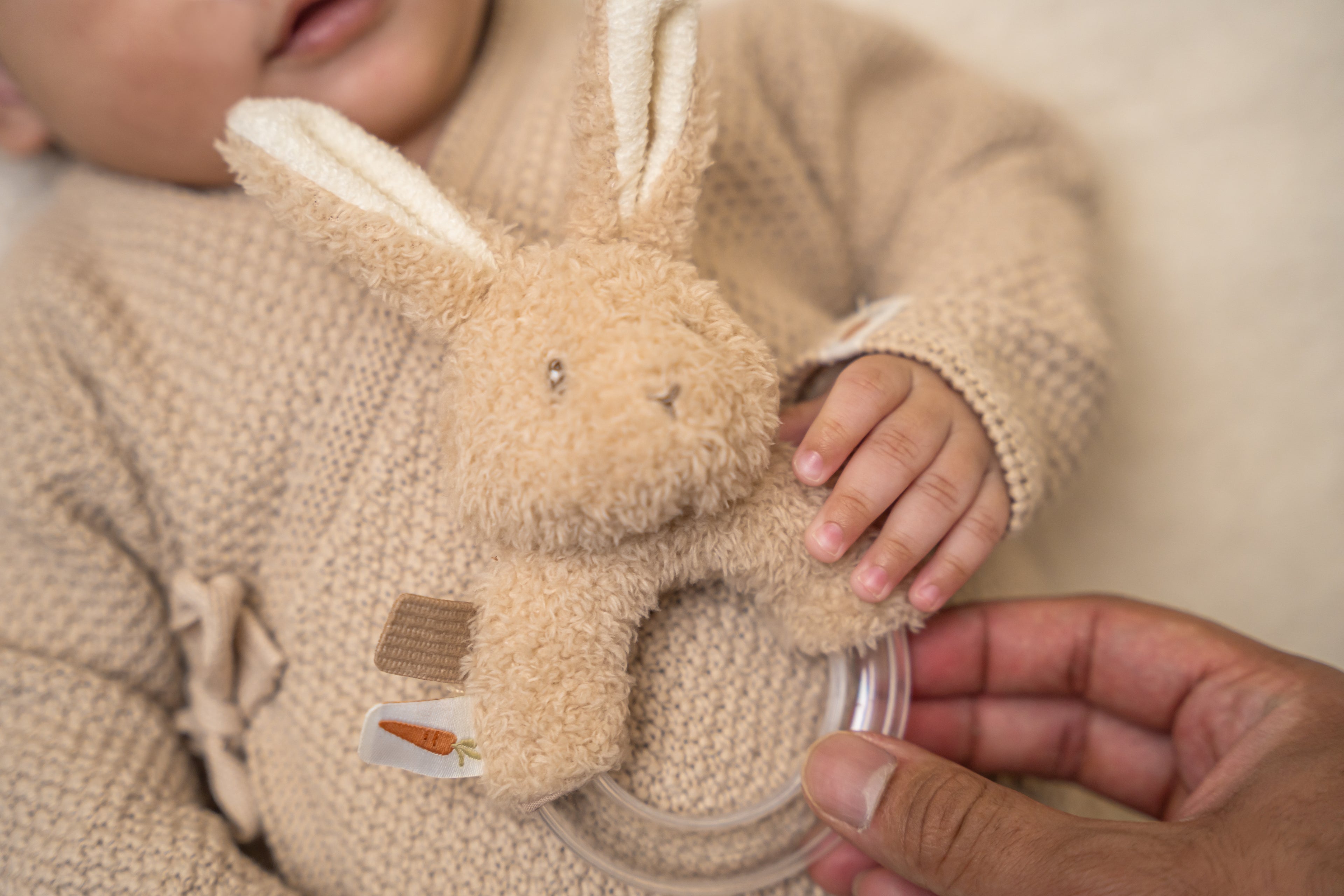 Little Dutch Ring Rattle - Baby Bunny