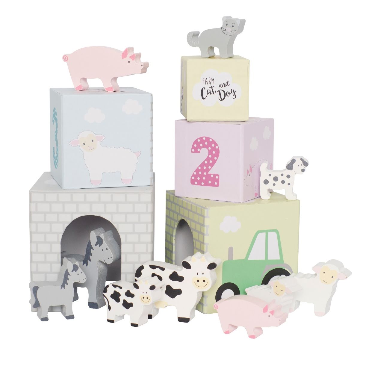 JaBaDaBaDo Stacking cubes - Animals