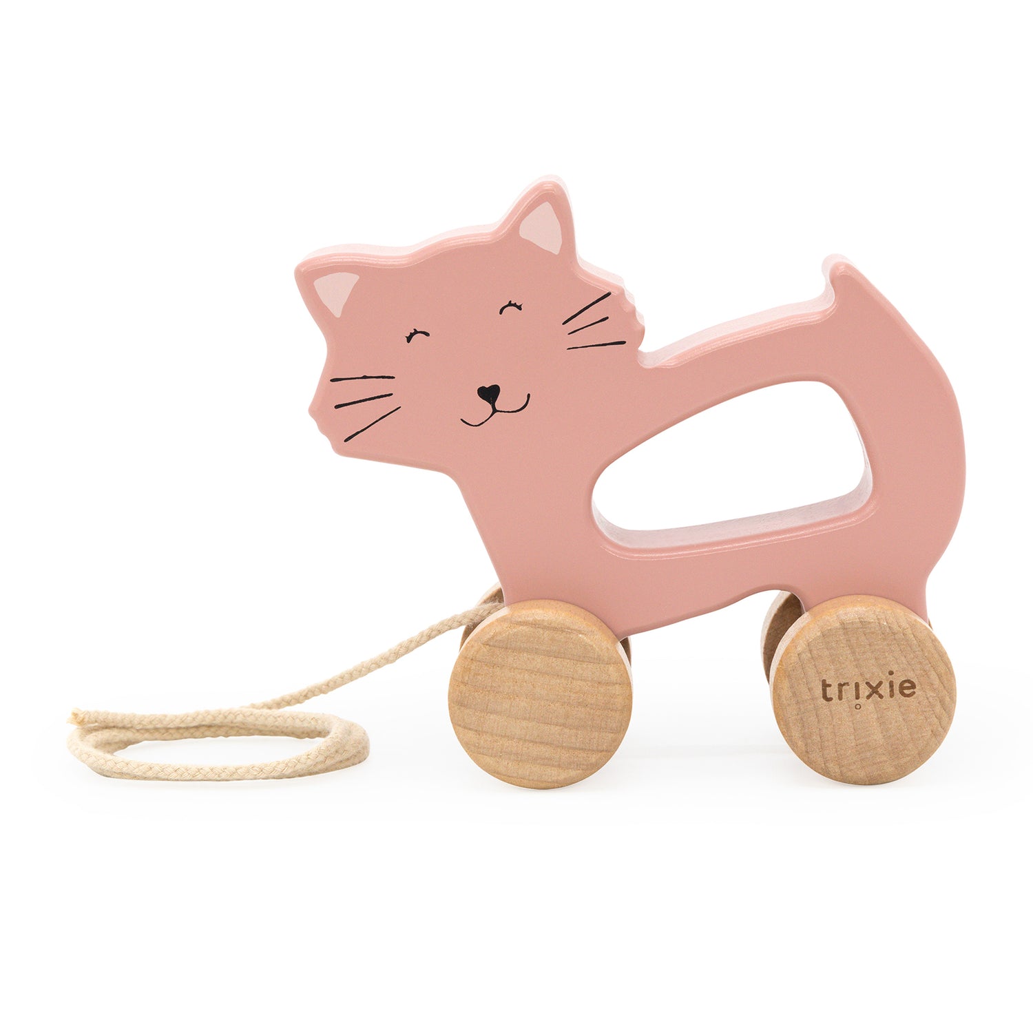 Trixie Wooden pull along toy - Mrs. Cat