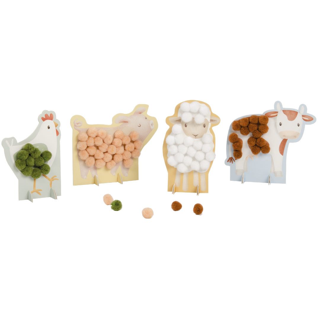 Little Dutch Pompom Craft Kit- Little Farm