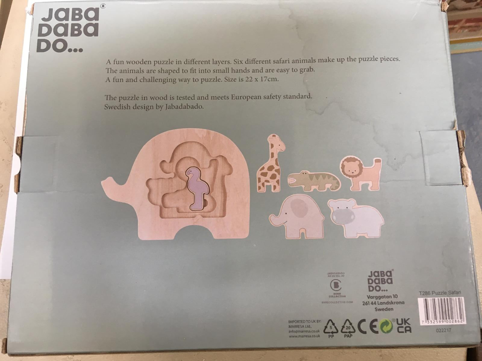 JaBaDaBaDo Puzzle safari (Minor Packaging Damage)