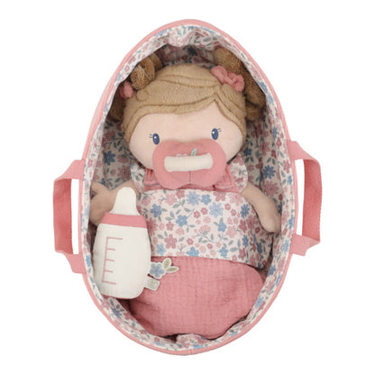 NEW Baby Doll Rosa in Basket