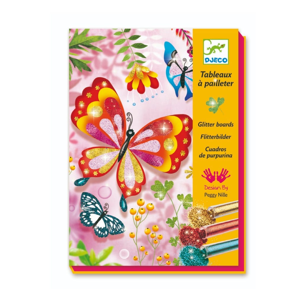 Djeco Glitter Boards - Butterflies