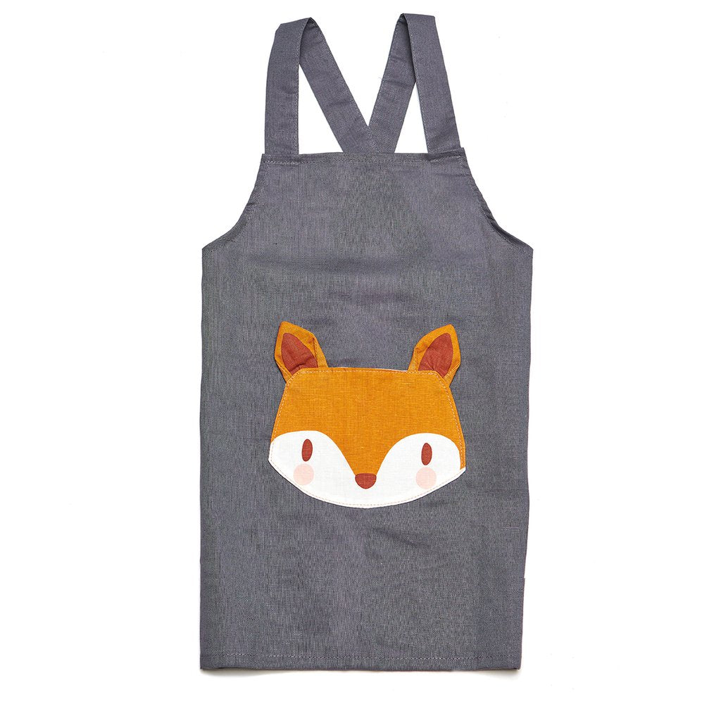 Threadbear Childrens Linen Apron - Fox