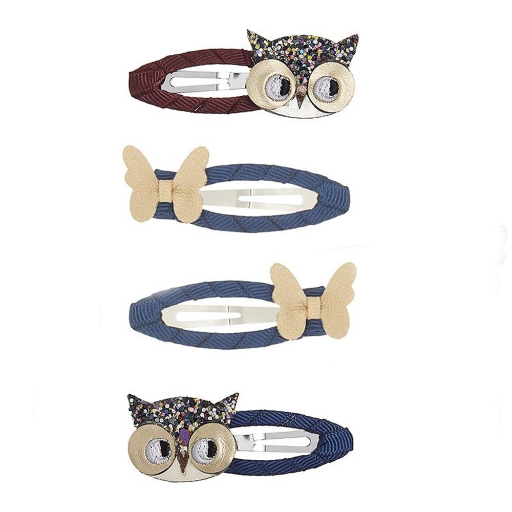 MIMI &amp; LULA 4-Pack Wise Owl Hair Clips