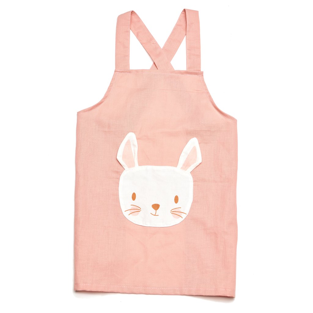 Threadbear Childrens Linen Apron - Rabbit